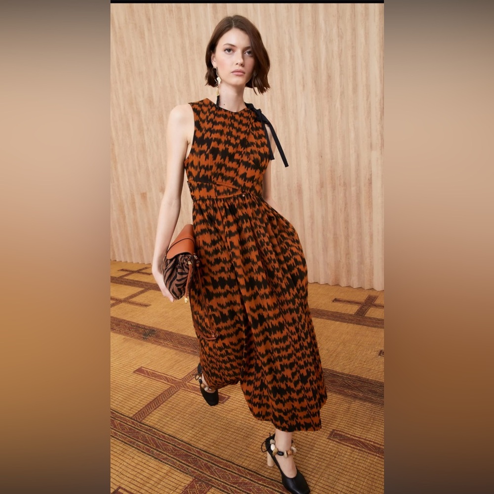 Ulla Johnson Klea Wrap-Effect Cotton Midi Dress